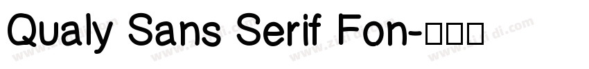Qualy Sans Serif Fon字体转换